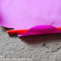 Roll the edges of the petals (you may need to re-do some of these at the end!)