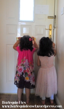 Nieces shouting through the letter box